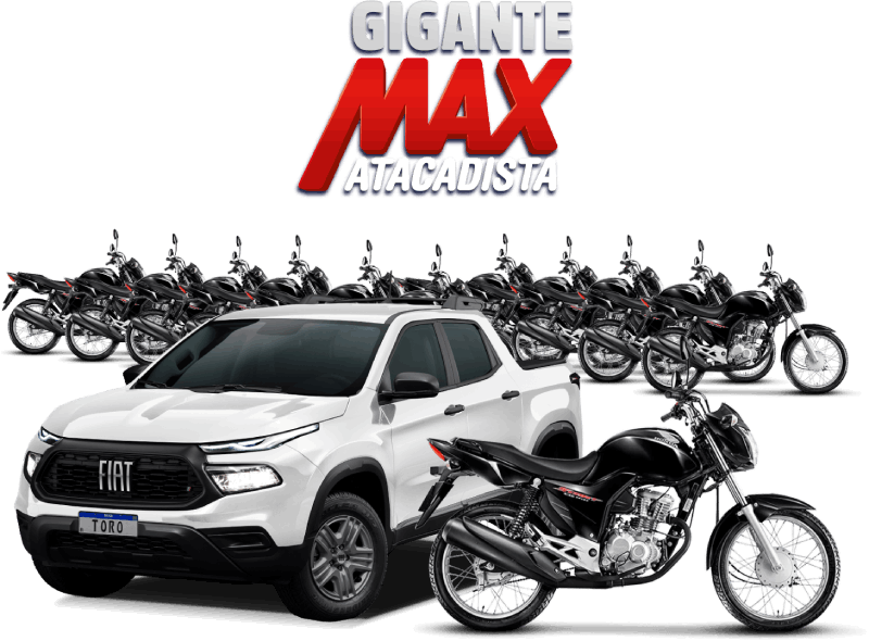 A cada R$100,00 em compras, ganhe um número da sorte e concorra a uma HONDA CG 160 toda semana e a uma FIAT TORO no sorteio final!